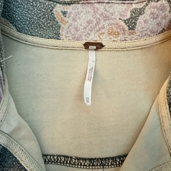 New Free People Printed Ruby Jacket in Charcoal Combo - Picture 6 of 12